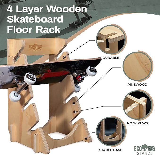 Skateboard Rack Floor Stand