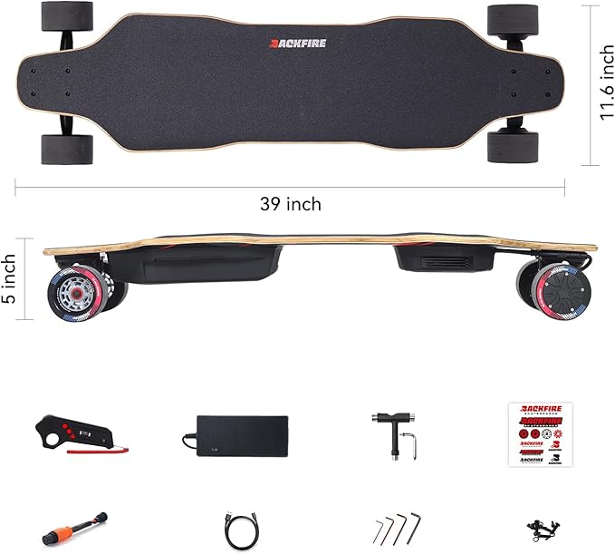 Electric Skateboard with OLED R5s Remote